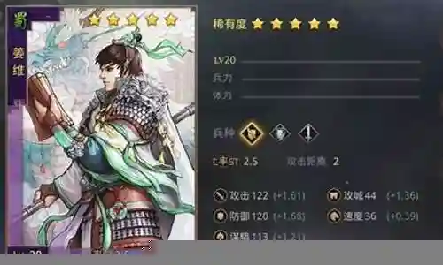 蜀步阵容搭配姜维插图