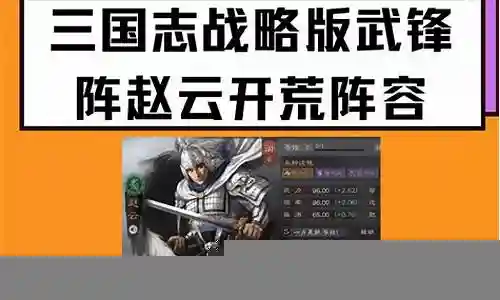 武锋完美阵容搭配插图