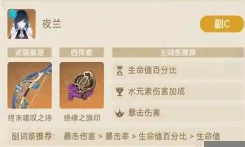 零命夜阑阵容搭配插图