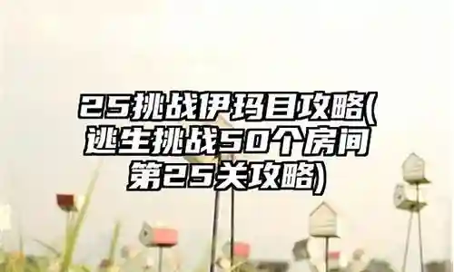 逃生挑战2第9个房间攻略图解插图
