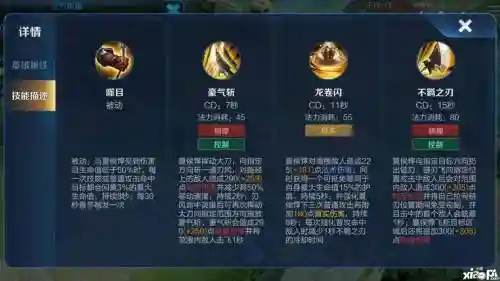 夏侯--技能介绍插图1