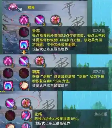 剑网三手游奶七秀pve技能加点插图1