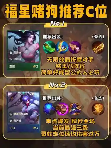福星阵容赌狗阵容怎么搭配插图