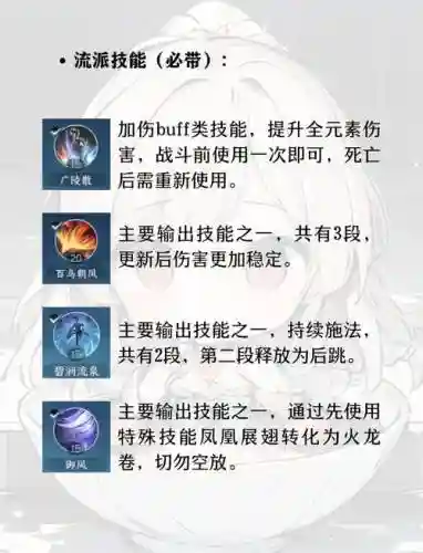 逆水寒技能大全插图1