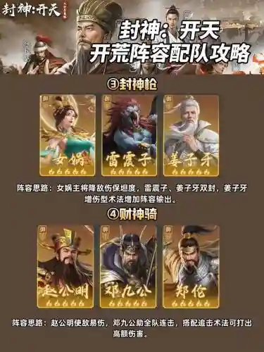 开荒阵容怎么搭配插图