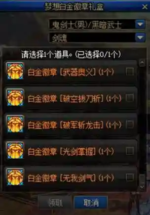 dnf什么装备能镶嵌白金徽章_1插图1