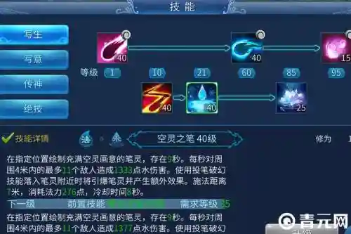 手机倩女画魂门派技能搭配插图