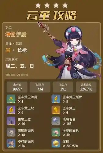 新手云堇圣搭配阵容_1插图1