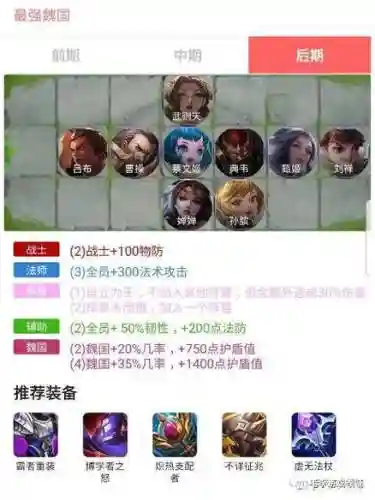 王者魏国阵容搭配_1插图