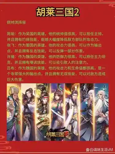 胡莱三国2阵容搭配插图1