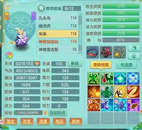 神武10技能法宝宝，神武150法宠插图