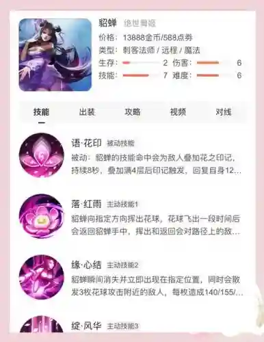 貂蝉技小乔技能介绍，王者貂蝉小乔插图1