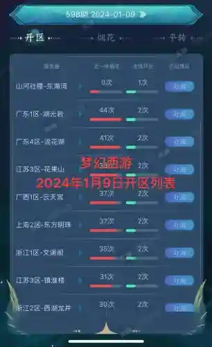 梦幻西游所有分区，梦幻西游分区源码最新版本更新内容插图