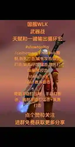 魔兽7.35武器战一键宏，335武器战一键输出宏插图
