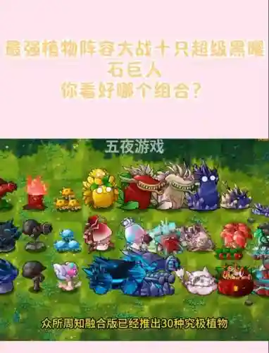 植物大作战巅峰阵容搭配，植物大作战植物搭配插图