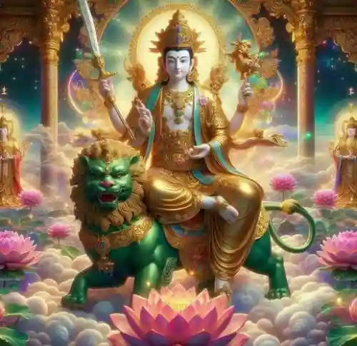 文殊菩萨搭配阵容，文殊菩萨厉害吗-插图