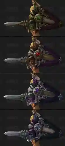 wow武器战士圣物，魔兽世界武器战士神器外观插图1