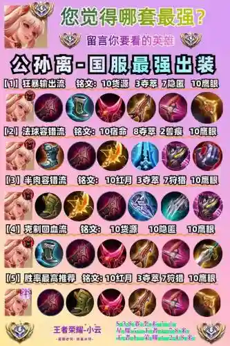 最不适合公孙离出的装备是,公孙离不能出制裁吗插图1 最不适合公孙离出的装备是,公孙离不能出制裁吗插图1